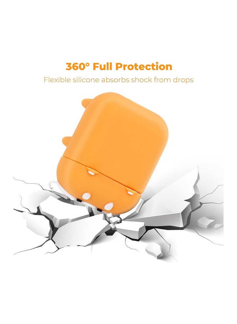 SYOSI - C ute Airpods Case Airpods 2 Case Corgi Dog Cool Funny 3D Animals Cartoon Puppy Shaped Full Protection Shockproof Soft Silicone Charging Case Cover for Girls Boys Kids Child Women - Image 1