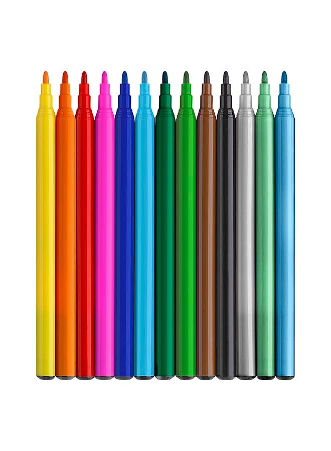 FABER-CASTELL قلم تحديد ديناصور 10+3 + ملصقات - Image 1