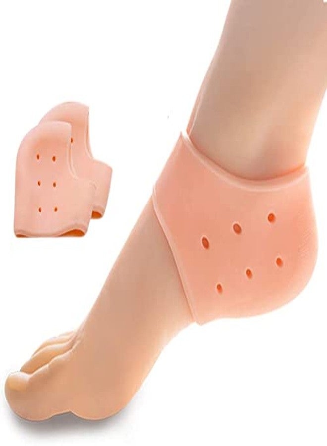 DIGSMORDEN Heel anti crack set for women Shock, gel, Protector Socks Foot Protector Silicon Toe Free Heel Pain Relief Socks For Men And Women - Image 1
