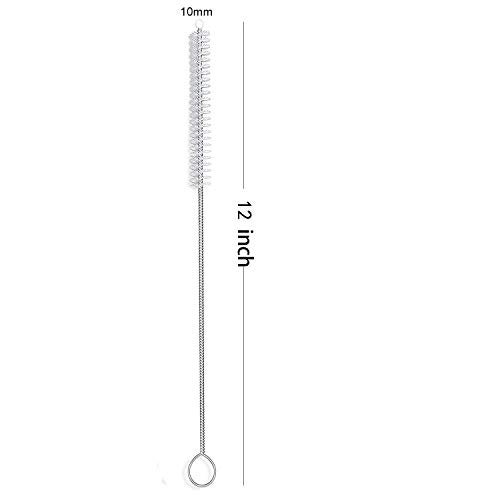 desin Long Straw Brush, Nylon Flexible,Reusable Pipe Tube Cleaner 12-ihch X 2/5-inch Set of 10 - Image 2