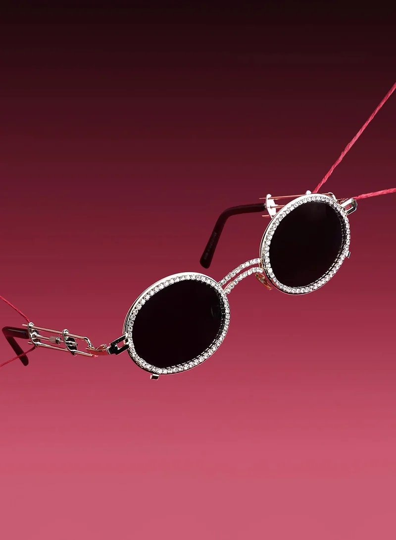 Haute Sauce Women Oval Sunglasses With UV Protected Lens