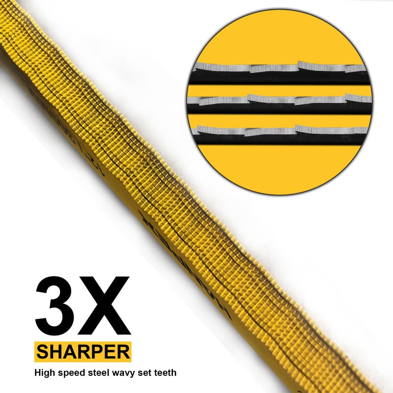 Hanpex Hacksaw Replacement Blade Sets (10 Pack) High Speed 3Pc. 18TPI / 3Pc. 24TPI / 4Pc. 32TPI- 12" Length Hack Saw Blade - Bi-Metal HSS Cutting Blades - Image 4