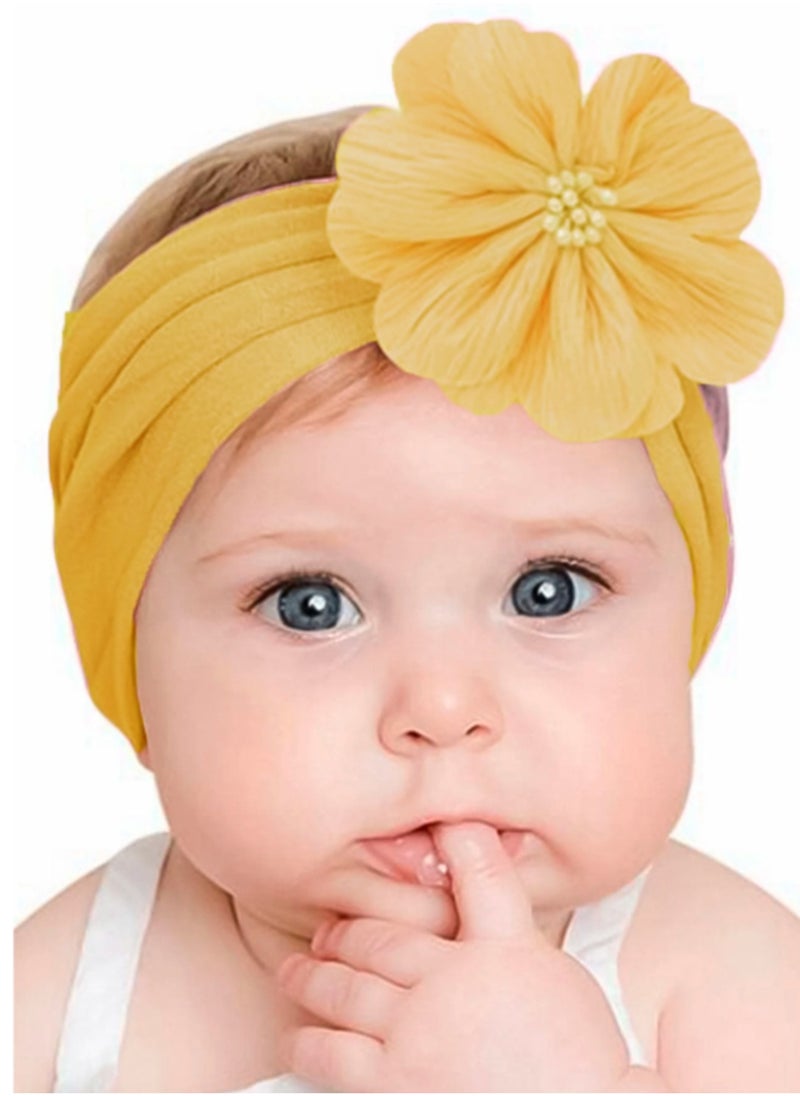 The Girl Cap Elastic Baby Headband Stretchable Nylon Assorted Hairbands Hair Accessories for Baby -Yellow - 2PCs - pzsku/Z6C827509441092AE3BCCZ/45/_/1729012834/53b6a965-e095-4567-9855-5d9103d12ba7