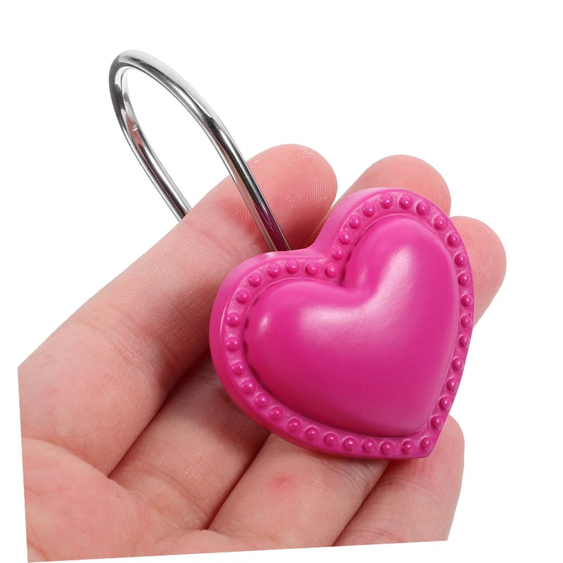 Heart Shaped Resin Shower Hooks 12 Pack Water Resistant Bathroom Decor - Image 5