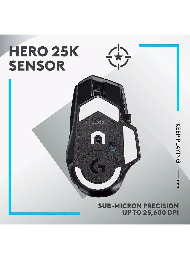 جايمنغ Logitech G502 X LIGHTSPEED Wireless Gaming Mouse – Black - Image 5