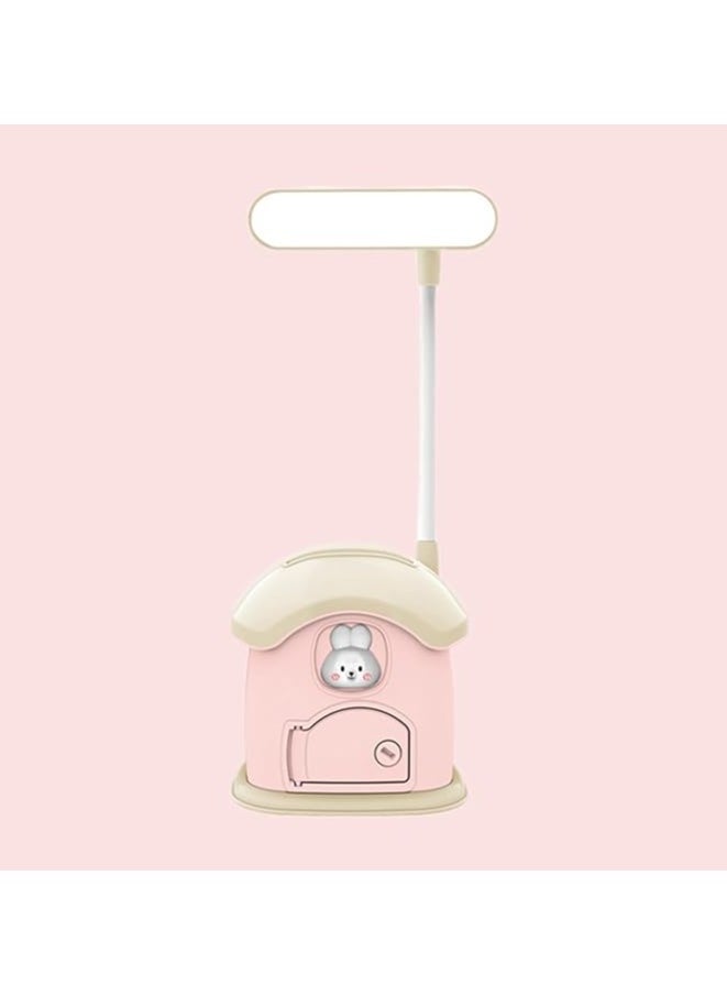 Generic - YAOED Multi Functional Mini Desk Lamp, Student Eye Protection, USB Rechargeable Children's Savings Can, Three Speed Adjustable Cartoon Desk Lamp - Image 1