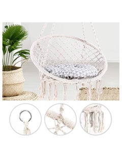 Vital Hammock Chair Macrame Swing -Hanging Cotton Rope Hammock Swing Chair for Indoor and Outdoor Use,Handmade Knitted Cotton Rope Hanging Chair with Hanging Hardware Kits - pzsku/Z6C82A876C463C01CB26DZ/45/_/1715004707/9426fadf-7842-4489-bc4e-bbc497aceaa7