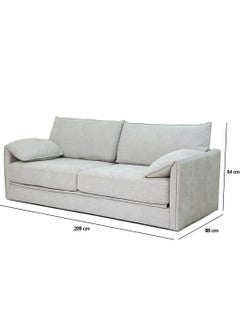VANITY LIVING VANITY LIVING EMILIA 3-Seat Sofa Bed - Grey | Convertible Sofa, Space-Saving, Comfortable Sleeper for Living Room & Guest Room  - Image 2