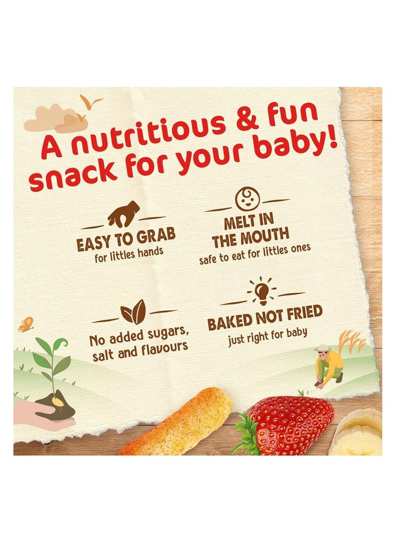 Nestle - Cerelac Banana & Strawberry Nutri Puffs 28g - Image 1