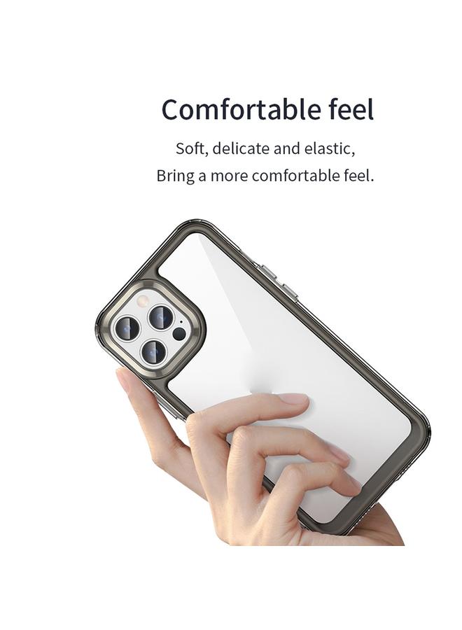 زبون جراب لهاتف iPhone 13 Pro Max من سلسلة ملونة من الأكريليك + جراب هاتف TPU - Image 5