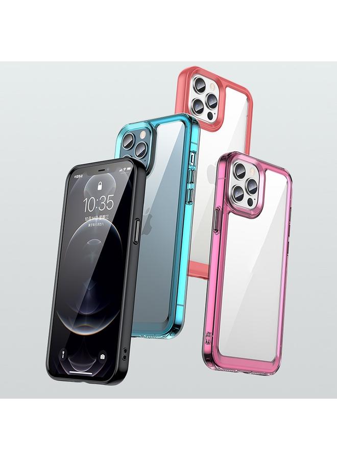 زبون جراب لهاتف iPhone 13 Pro Max من سلسلة ملونة من الأكريليك + جراب هاتف TPU - Image 4