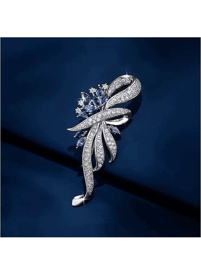 GIFT Vintage Style Flower Brooche, Anti Rust and Anti Fading Alloy Brooch Pins, Corsage Scarf Clip Women Girls  - Image 3