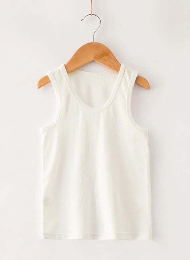 Yoehyaul 2-pack white vests for boys