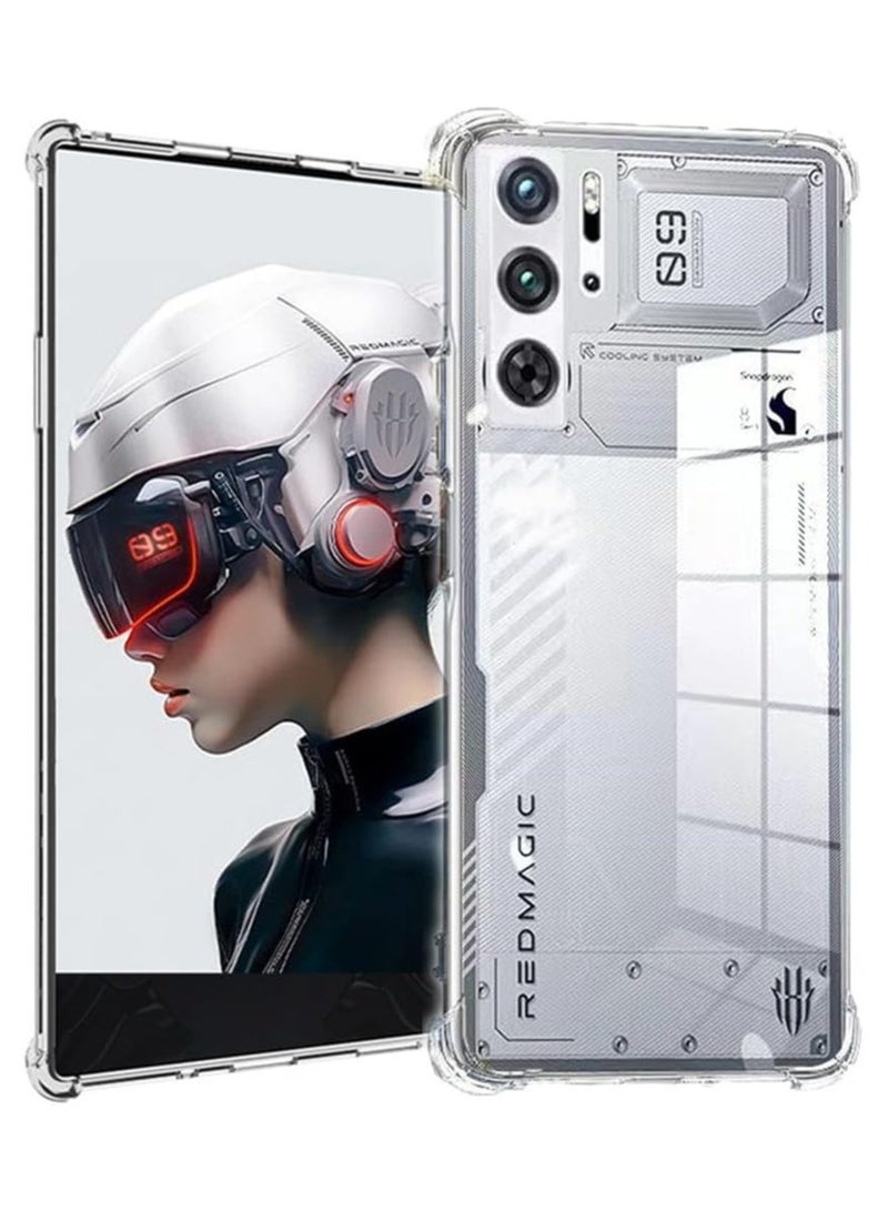 For ZTE Nubia Red Magic 9 Pro / 9 Pro+ Case, Slim 4 Corners Enhanced Shock Protection Transparent Anti-Fall Anti-Fingerprint Cover  - Image 2