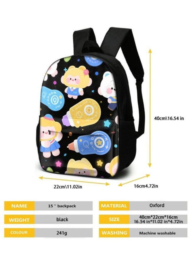 Bright Li Fire [Hot New Product] Cute Cartoon Bag Set | Shoulder + Handbag + Pencil Bag Three-piece Set | Essential for Children and Students Outdoors - 40 - Image 5
