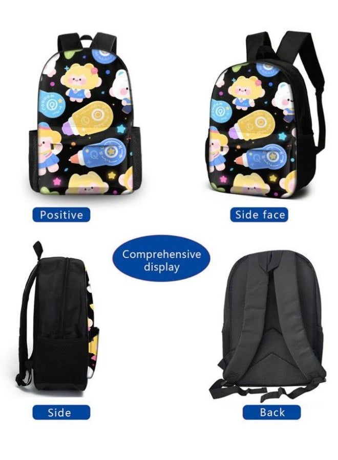 Bright Li Fire [Hot New Product] Cute Cartoon Bag Set | Shoulder + Handbag + Pencil Bag Three-piece Set | Essential for Children and Students Outdoors - 40 - Image 3