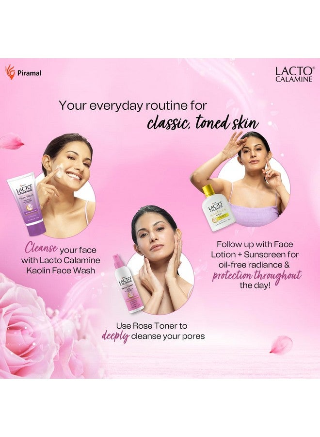 لاكتو كلامين تونر ماء الورد لبشرة متوهجة 120 مل تونر جولاب جال للوجه ماء الورد مع خلاصة الصبار و2% نياسيناميد ينظف البشرة ويرطبها، خالٍ من كبريتات الكحول والبارابين - Image 5