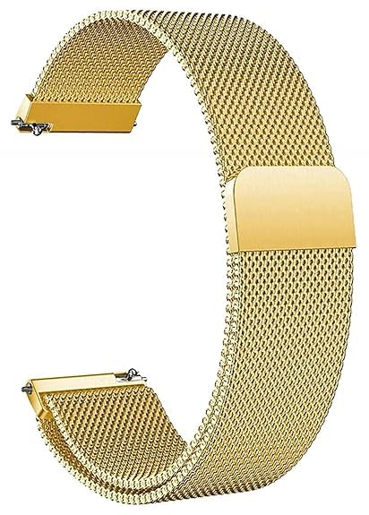 IIK COLLECTION 22mm Metal Strap with Adjustable Magnetic Lock for Smart Watches|Compatible with Samsung Galaxy Watch 3 45mm/Gear S3 Frontier/Classic Band/Samsung Galaxy Smart Watch - Image 1