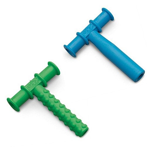Chewy Tubes Pack of 2, Green & Blue - Image 2
