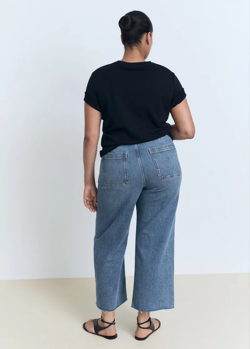 مانجو Catherin culotte high-rise jeans