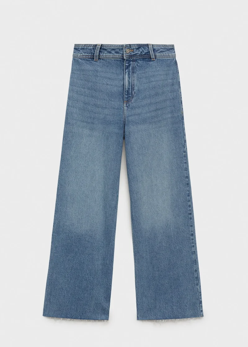 Mango  Catherin culotte high-rise jeans for Women | Best Price UAE