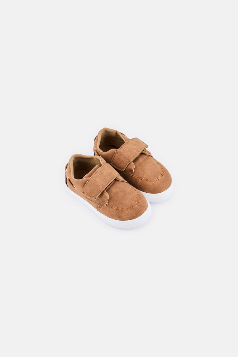 French Toast Toddlers Boy Velcro Closure Casual Shoes, Light Brown  - Image 4