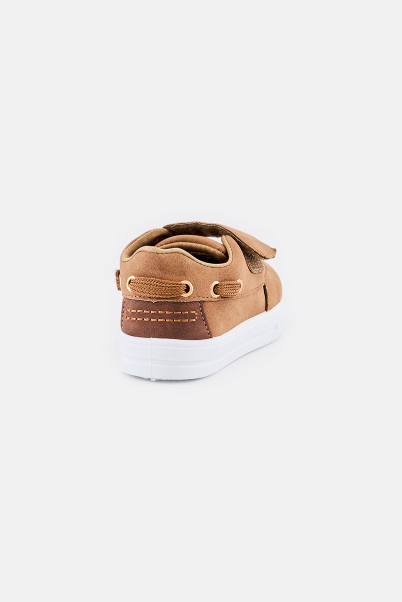 French Toast Toddlers Boy Velcro Closure Casual Shoes, Light Brown  - Image 2