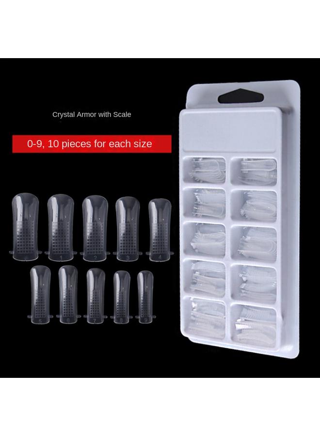 Bluejw Nail Art Extension Glue Model Nail Piece 100 Nail Extension Special Tool Paper Holder-free Crystal Nail Model Nail Piece - Image 2