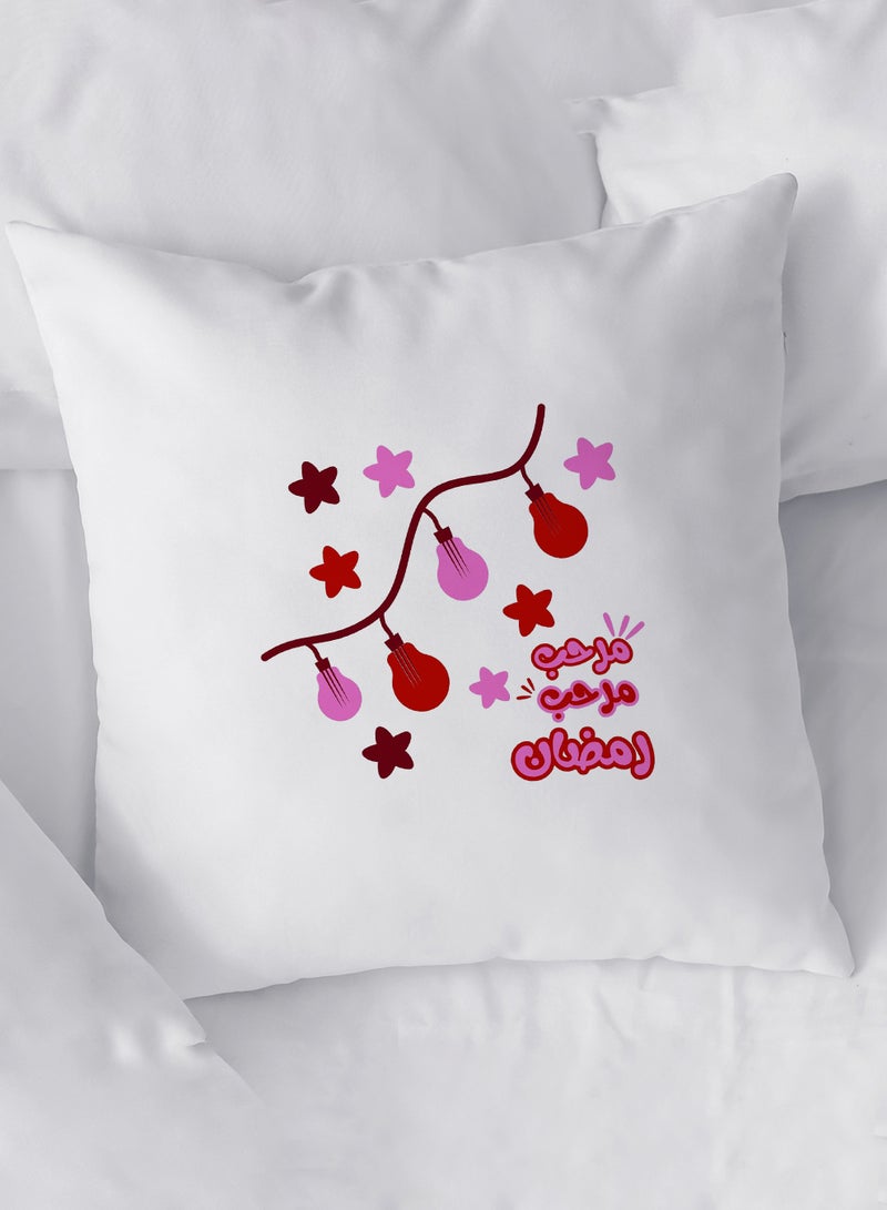 لوحة غطاء وسادة من البوليستر بتصميم مرحب رمضان - Image 2