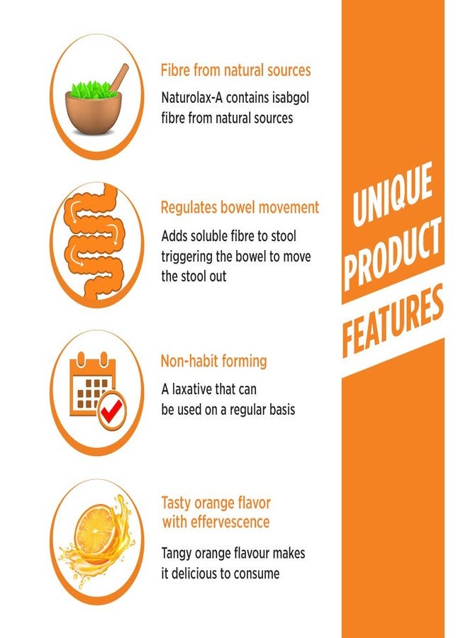 مسحوق ناتورولاكس-أ إسبغول | 110 غرام - عبوة من قطعتين | مسحوق قشور السيليوم | إسبغول غير مسبب للإدمان - تركيبة أيورفيدية | مكملات ألياف لتحسين الهضم | يخفف الإمساك بفعالية | بنكهة البرتقال - Image 3