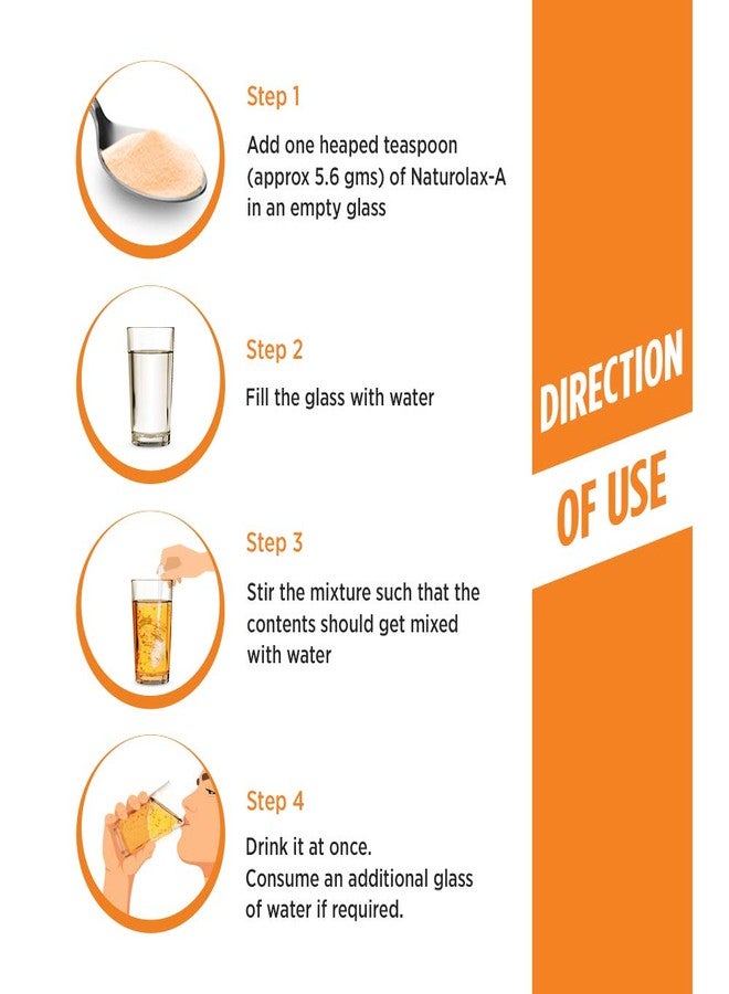 مسحوق ناتورولاكس-أ إسبغول | 110 غرام - عبوة من قطعتين | مسحوق قشور السيليوم | إسبغول غير مسبب للإدمان - تركيبة أيورفيدية | مكملات ألياف لتحسين الهضم | يخفف الإمساك بفعالية | بنكهة البرتقال - Image 4
