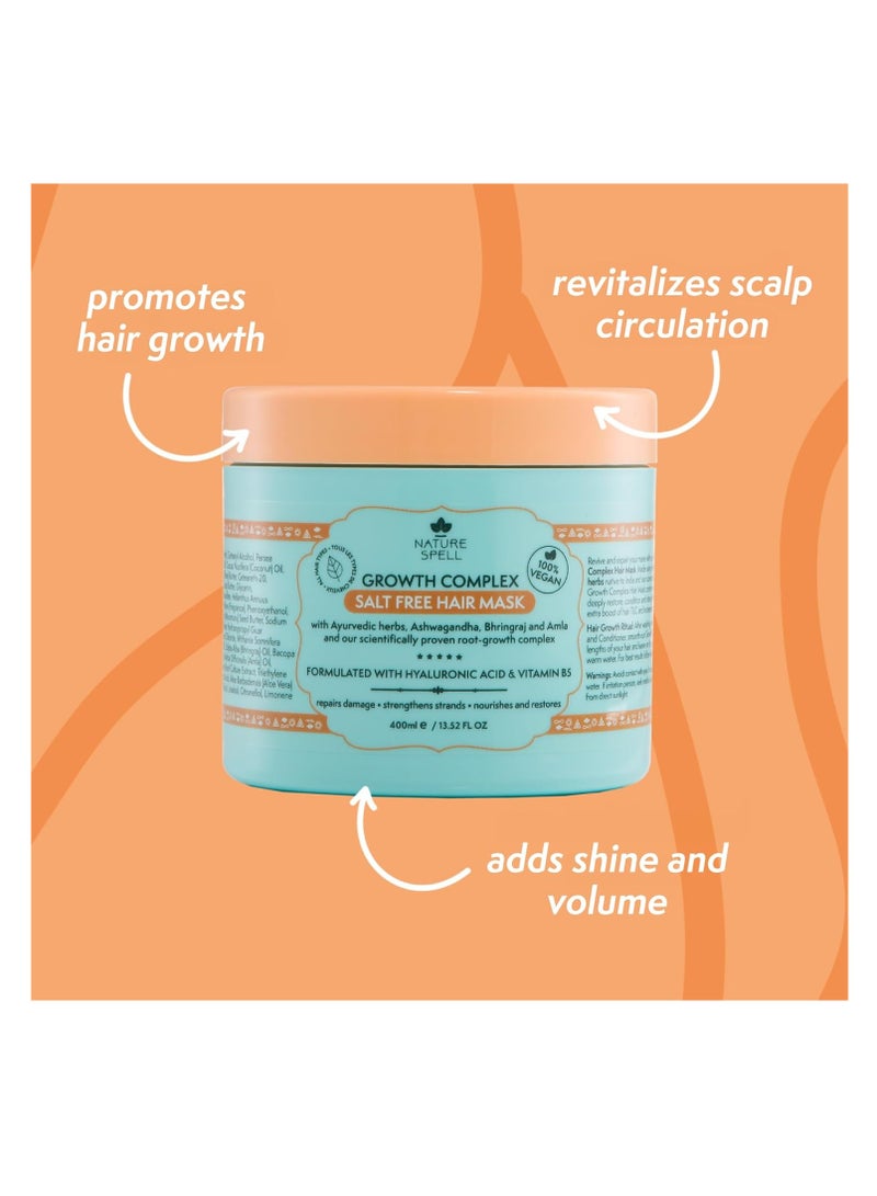 نايتشر سبيل ماسك الشعر سولت فري لنمو الشعر من Nature Spell – 400 مل - Image 2