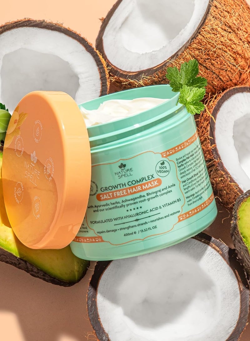 نايتشر سبيل ماسك الشعر سولت فري لنمو الشعر من Nature Spell – 400 مل - Image 4