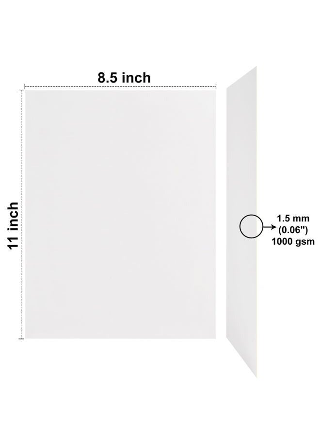 Navy Penguin Heavy-Duty Cardboard Sheets 8.5 x 11 in - 1000 GSM (1.5mm Thick) - 20 Sheets of Card Board for Binding Covers, Book Boards, Backing and Crafts - Sturdy Alternative to Cardstock Paper Sheets - Image 2