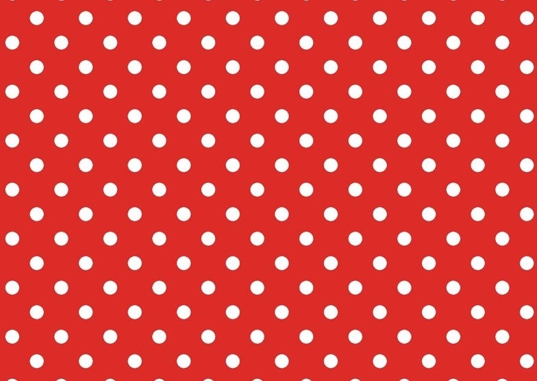 Polka Dot Lined Removable PVC Oilcloth Tablecloth 69-A