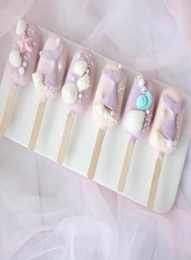 RHLOVY 16 Cavity Mermaid Tails Silicone Molds, Mermaid Molds for Chocolate, Fondant, Cake Decoration, Cupcake Toppers, Resin, Soap, Candy, Gumpaste - Image 5