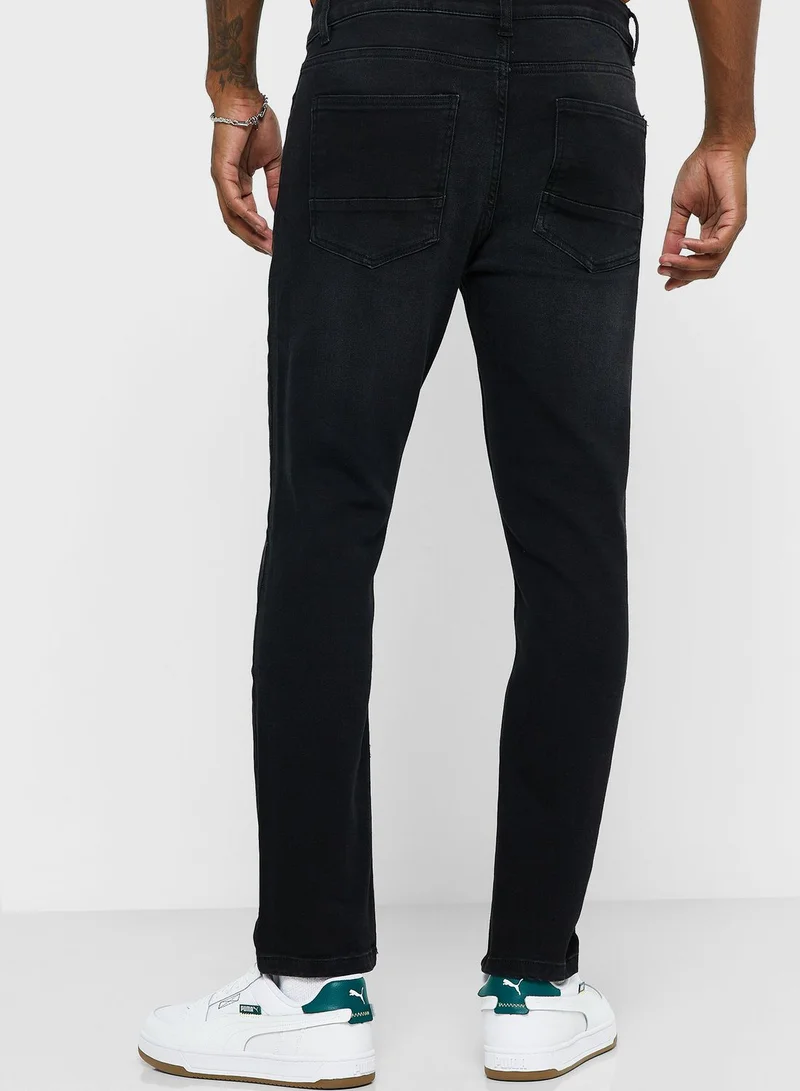 Seventy Five Skinny Fit Washed Jeans