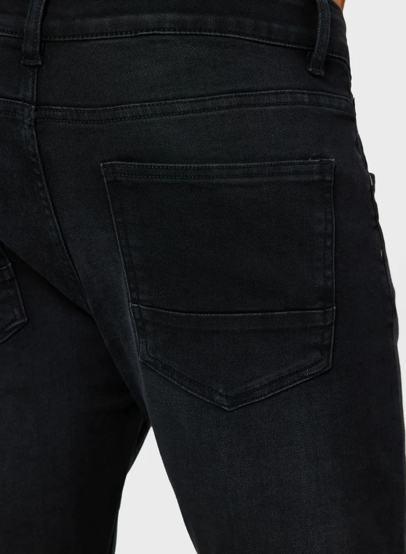 Seventy Five Skinny Fit Washed Jeans