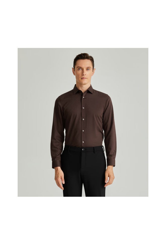 Satchi 24-year Washed New Business Double-sided Jacquard Floral Diamond Grid Formal Long-sleeve Shirt-88qfb2311001 - Image 3