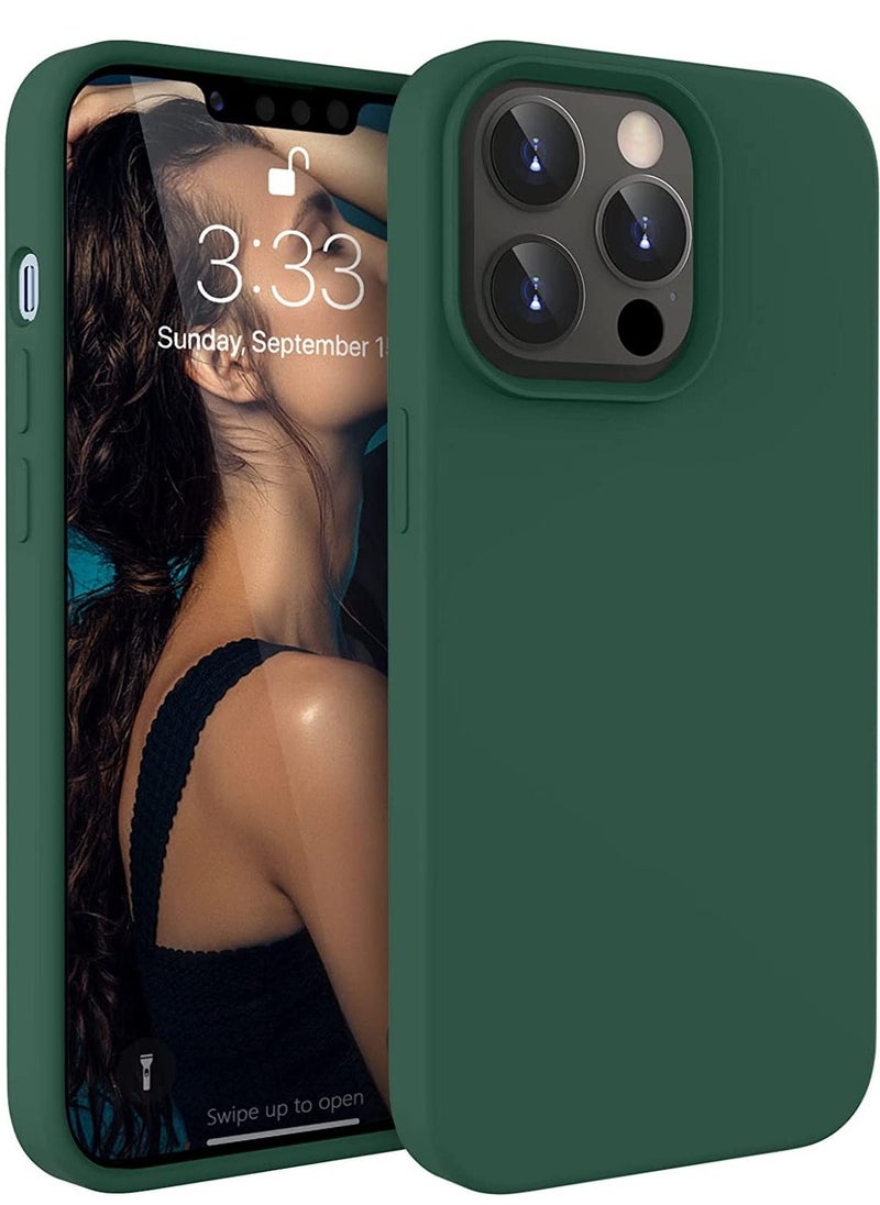 Raxoom Liquid Silicone Shockproof Protective Case with Soft Microfiber Lining for iPhone 14 Pro Max - Image 1