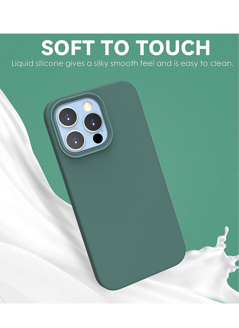 Raxoom Liquid Silicone Shockproof Protective Case with Soft Microfiber Lining for iPhone 14 Pro Max - Image 4