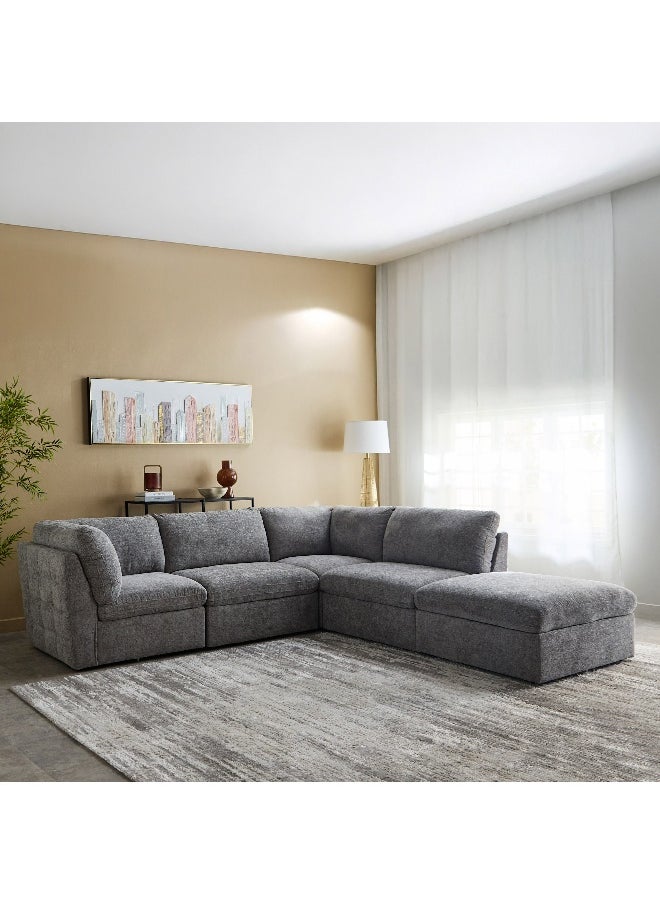 Home Box Franklin 5-Seater Fabric Sectional Corner Sofa  - Image 5