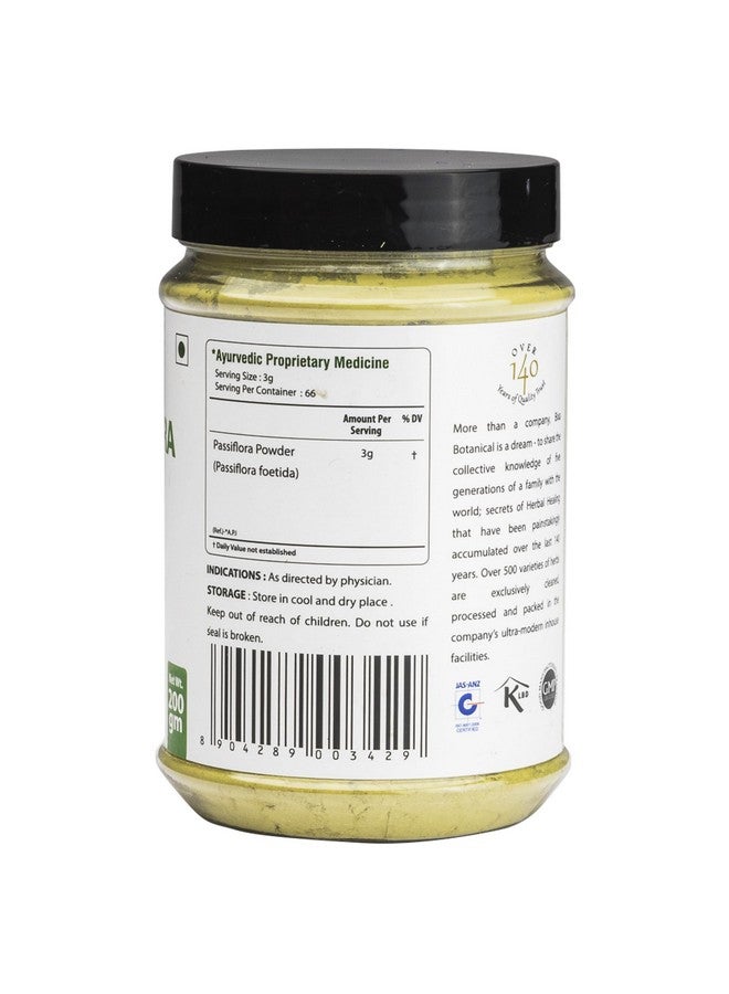 Bixa Botanical Passiflora Foetida Powder - 200 Gm | Reduce Stress and Strain |, Alleviates High Blood Pressure & Occasional Anxiety - Image 3