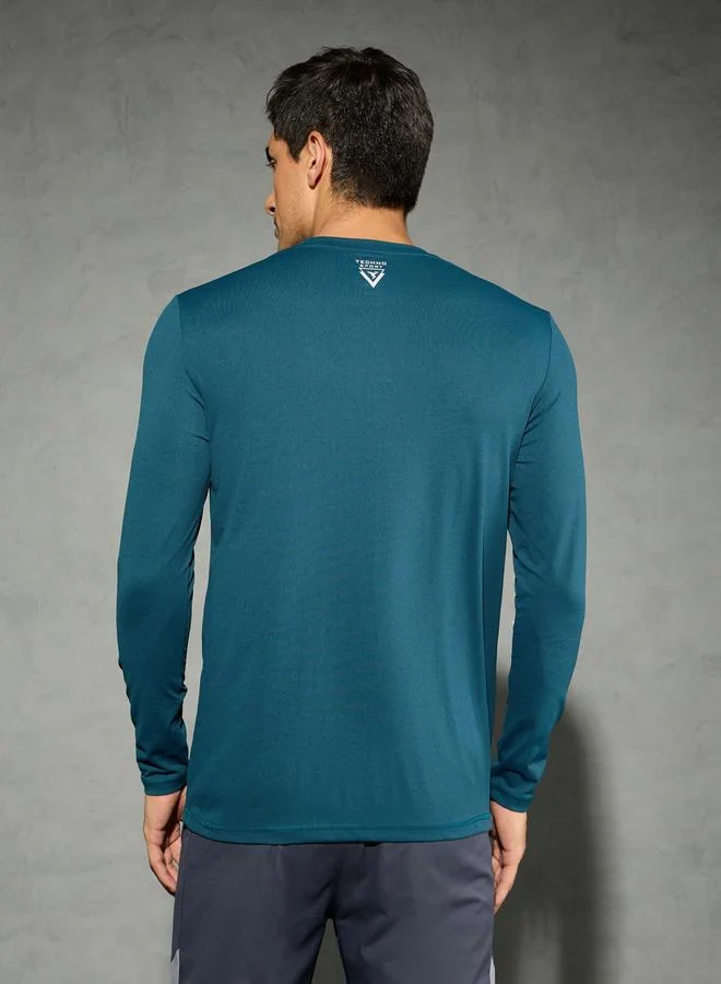 Technosport Technosport Solid Long Sleeves Regular Fit T-Shirt