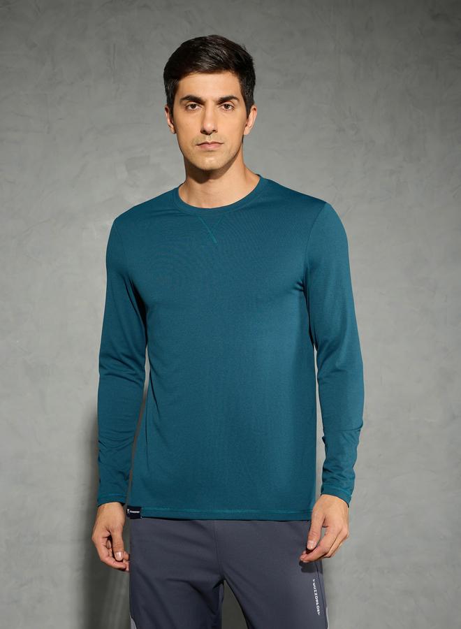 تكنوسبورت تيشيرت تكنوسبورت بأكمام طويلة وقصة عادية - Image 1