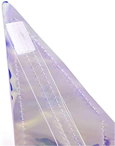 Crafjie 6 Pack 15.74 Inch Iridescent Ornament Star Hanging Decorations Hexagon Star Clear Foil Decorative Folding Rainbow Shine Party Ornaments for Bridal Shower Wedding Birthday Frozen Theme Decoration - Image 3