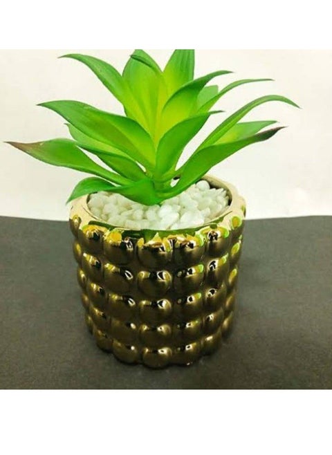Plant Decor, Leaf Design - Golden Color