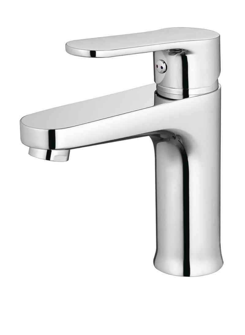 milano Fira Collection Basin & Shower Mixerw/Shower Kit (3Pcs) | Brass Body Complete Set | Shower Kit Set For Bathroom Toilet Washroom - Chrome - Image 2