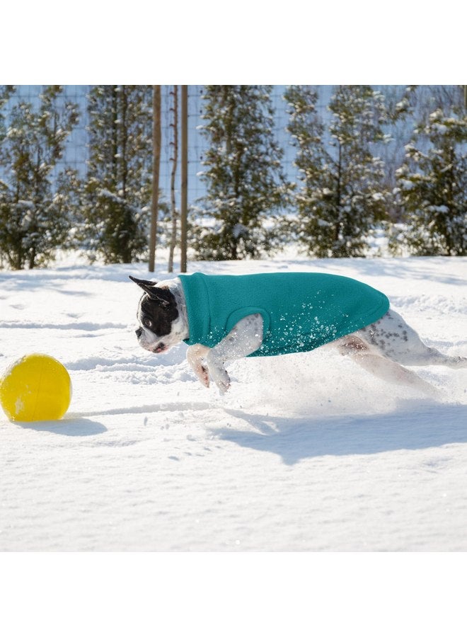 بوماي بوريتي سترة قطط من الصوف من PUMYPOREITY، قميص قطط سميك لفصل الشتاء، ملابس قطط للطقس البارد، سترة قطط ناعمة، سترات قطط للقطط فقط، أزرق، مقاس M - Image 3