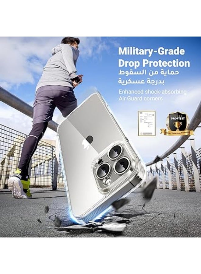 erorex iPhone 16 Pro Case Clear Cover, [MIL-Grade Protection], [Revolutionary iCrystal Tech], Anti-Scratch, Air-Guard Corners, Ultra Slim Transparent for iPhone 16 Pro 6.3 inch Women Men - Image 4